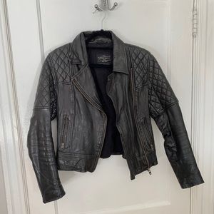 ALLSAINTS quilted leather jacket